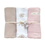* otulacze muślinowe kreszowane Double Gauze 3 pack