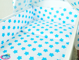 ARUŚ 3 el. pościel do łóżeczka 120*90 (125-turkusowe pierniki)