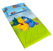 Śpiworek pościel do przedszkola do żłobka + worek (przyjaciele niebiescy)