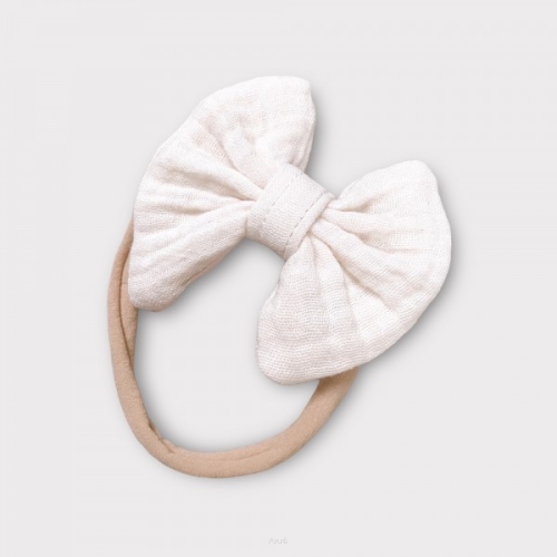 Opaska na głowę na główkę bezuciskowa (latte)