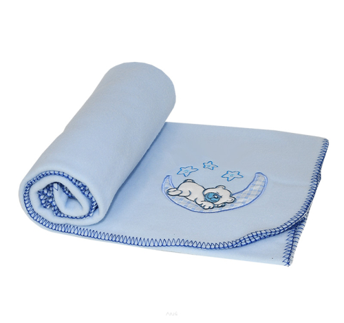 Koc kocyk polarowy 105x80 (niebieski księżyc)