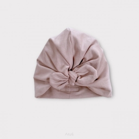 Turban z dzianiny bawełnianej (brąz)