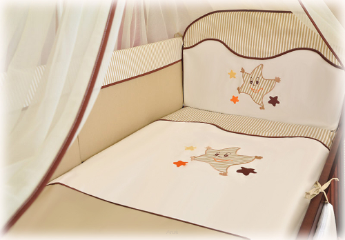 4 el.Pościel do łóżeczka 120x90 