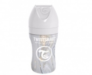 Twistshake Butelka antykolkowa ze stali nierdzewnej 260 ml Marble Gray