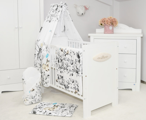 ARUŚ 4 el. pościel do łóżeczka 120*90 (165-sarenka popielata)