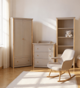Zestaw, komplet mebli dziecięcych DIEGO 3 komoda +szafa +regał (kaszmir/sosna)