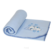 Koc kocyk polarowy 105x80 (niebieska łatka)