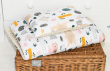Pościel do wózka / kołyski MINKY (capuccino +zwierzaki) - 2