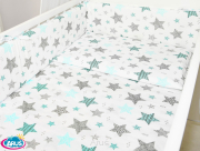 ARUŚ 3 el. pościel do łóżeczka 120*90 (149-gwiazdki mietowe)