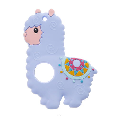 Gryzak silikonowy LAMA NIEBIESKA BOC0581