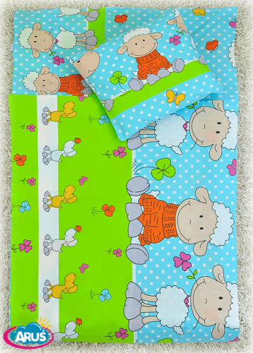 4 pościel do przedszkola 80*220 +gratis (turkusowo zielone baranki)