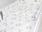 ARUŚ 7 el. pościel do łóżeczka 120*90 (171-gąski białe)