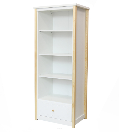 Regał do pokoju dziecięcego Diego biało/naturalny