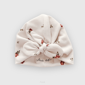 Turban bawełniany (eternal roses wilde beżowy)