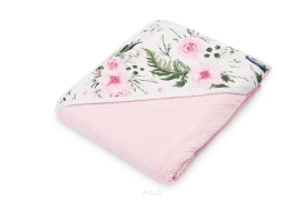 Sensillo okrycie kąpielowe ręcznik 100x100 bawełna (różowe)
