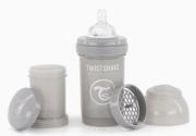 TWISTSHAKE Butelka Anti-colic 180ml szara