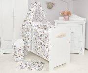 ARUŚ 4 el. pościel do łóżeczka 120*90 (164-sarenki beżowe)