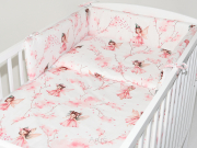 ARUŚ 3 el. pościel do łóżeczka 120*90 (192-wróżki różowe)