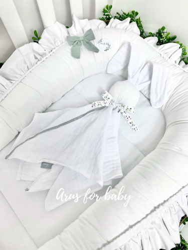 Muślinowa przytulanka Bunny (white)
