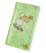Pielucha pieluszka tetrowa kolorowa 70*80 (zielone baranki)