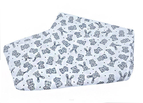 Pieluszka pielucha muślinowa (popielate króliczki)