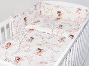 ARUŚ 5 el. pościel do łóżeczka 120*90 (191-wróżki beżowe)
