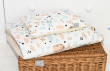 Pościel do wózka / kołyski MINKY (capuccino +jeżyki beżowe) - 2