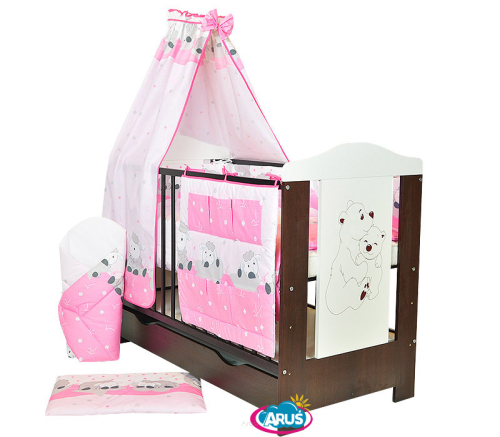 ARUŚ 6 el. pościel bawełniana 120*90 (18-rozowe barany)