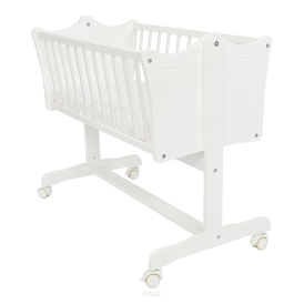 Kołyska SWEET biała + materac pianka