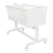 Kołyska SWEET biała + materac pianka