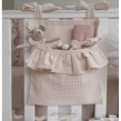 Przybornik na łóżeczko z falbanką 