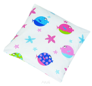 Poduszka 40x40 + poszewka 40x40 (kolorowe rybki)