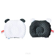 Poduszka podusia profilowana Minky z uszami dwustronna (Miś) bialo/czarna