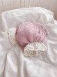 Bloomersy muślinowe z haftowanymi falbanami (pudrowy róż) - 3