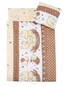 Pościel do przedszkola z wszytym wypełnieniem 220*80 (beżowe misie sweet)