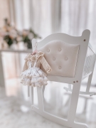 Kołyska dla dziecka CARMEN +materac pianka kokos +pościel muślinowa