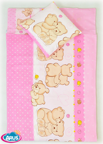 4 pościel do przedszkola 80*220 +gratis (różowy teddy)