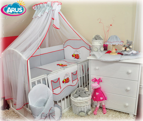 Falbanka maskująca do łóżeczka 120*60 paski