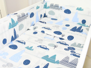 ARUŚ 2 el. pościel do łóżeczka 120*90 (158-samochody w górach)