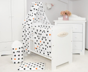 ARUŚ 4 el. pościel do łóżeczka 120*90 (155-myszki z pomarańczem)