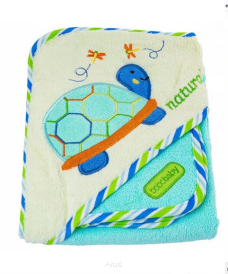 BoboBaby okrycie kąpielowe bawełna OKR-ECOM 76x76 (żółwik)