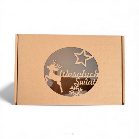 Pudełko Prezentowe Świąteczne z Okienkiem 320x200x70- Idealne na BOŻE NARODZENIE!