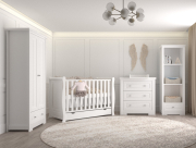 Zestaw mebli , komplet mebli dziecięcych SOPHIE 4 : łóżeczko + szafa + komoda +regał