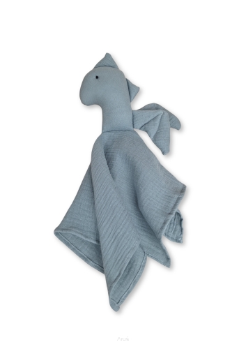 Przytulanka muślinowa SMOK handmade 100% bawełna dla niemowląt (mięta)