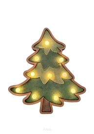 RĘCZNIE ROBIONA Choinka LED 20cm UROKLIWA Dekoracja Świąteczna