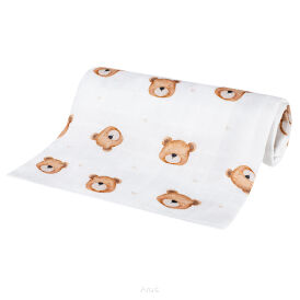 Pieluszka pielucha bambusowa 75x75 (teddy bear)