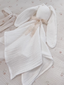 Muślinowa przytulanka Bunny (śmietankowa)