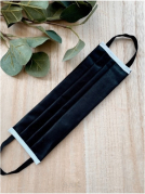 Maseczka maseczki ochronne bawełniane wielokrotnego użytku (5szt) czarna