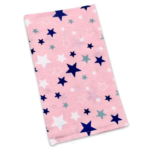 Pielucha pieluszka pieluszki flanelowe (gwiazdki różowe)