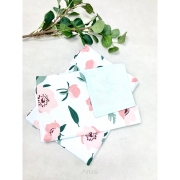 2 el.Pościel do łóżeczka 120x90 "MODUŁOWA" calineczka + mieta